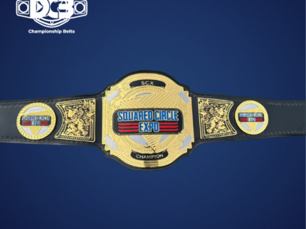 Squared Circle Expo (SCX) Custom Wrestling Championship Title Belt – Premium 4MM Edition